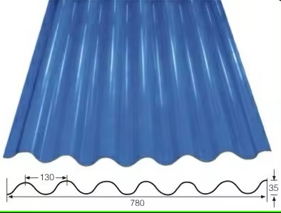 Profile drawing of Corrugated Metal Roofing Sheet Machine